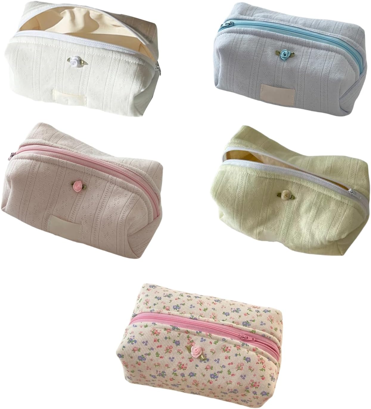 Trousse de maquillage en coton à motif floral : l'accessoire tendance pour femmes en voyage – Image 8