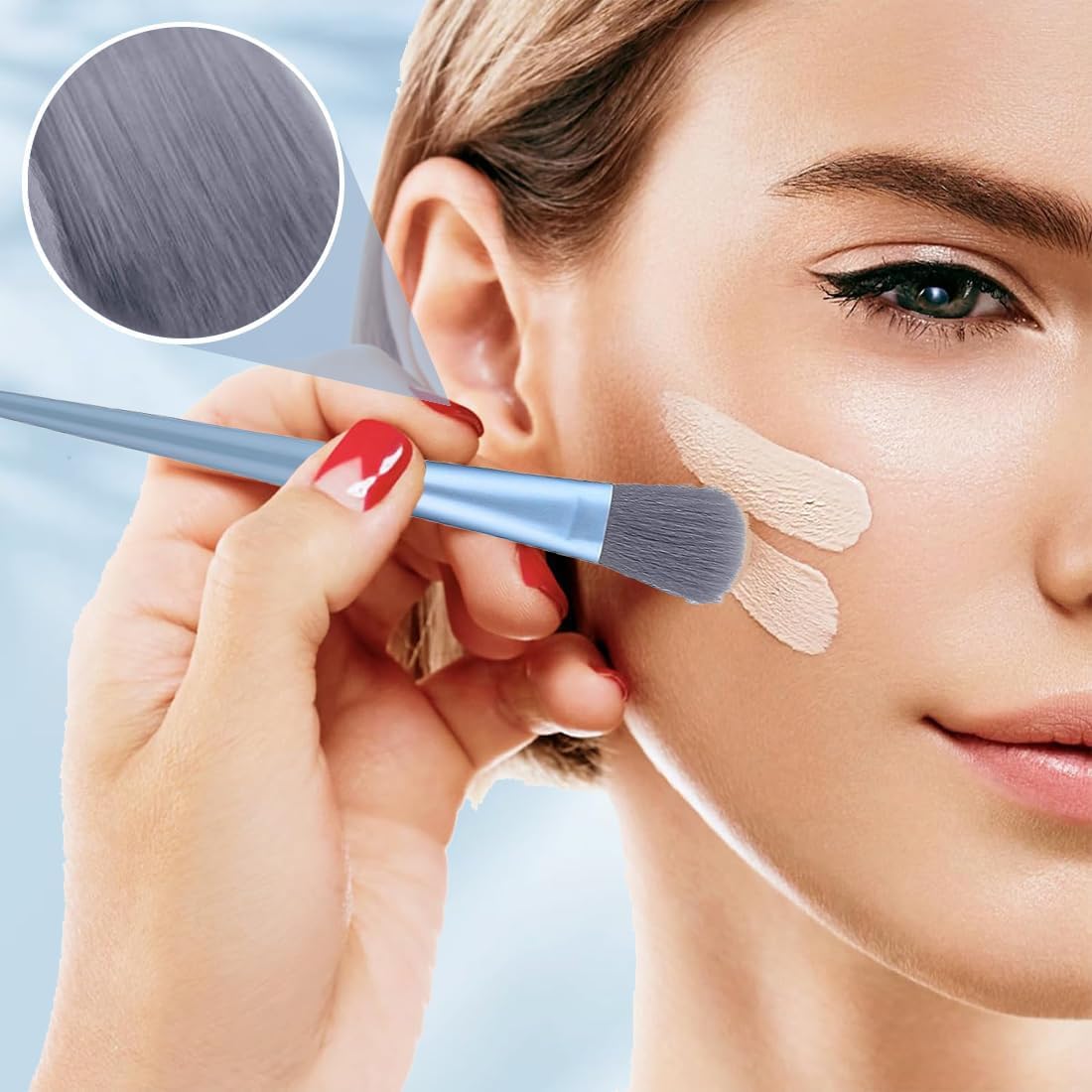 Pinceaux de maquillage professionnels : le set idéal pour les passionnées de beauté Découvrez 13 pinceaux de maquillage avec sac en peluche pour un teint parfait – Image 5