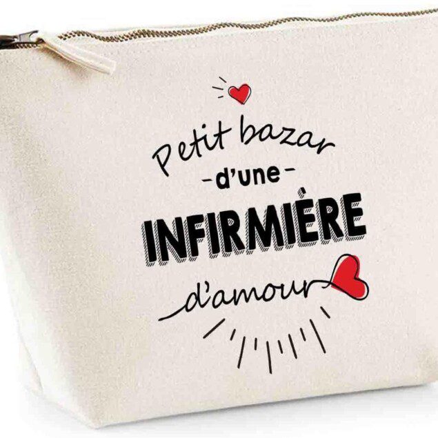 Trousse infirmière : pochette maquillage et toilette humoristique pour collègues, l'idée cadeau originale qui fait sourire