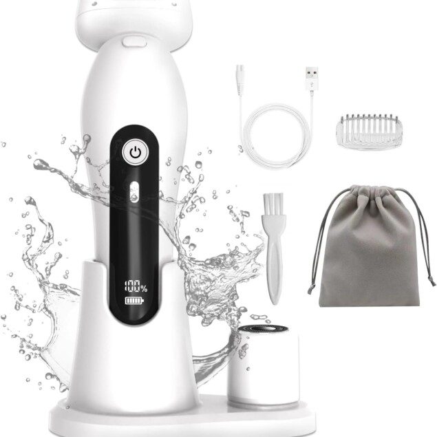 Rasoir électrique femme : tondeuse 2 en 1 pour visage et corps, épilation douce et efficace