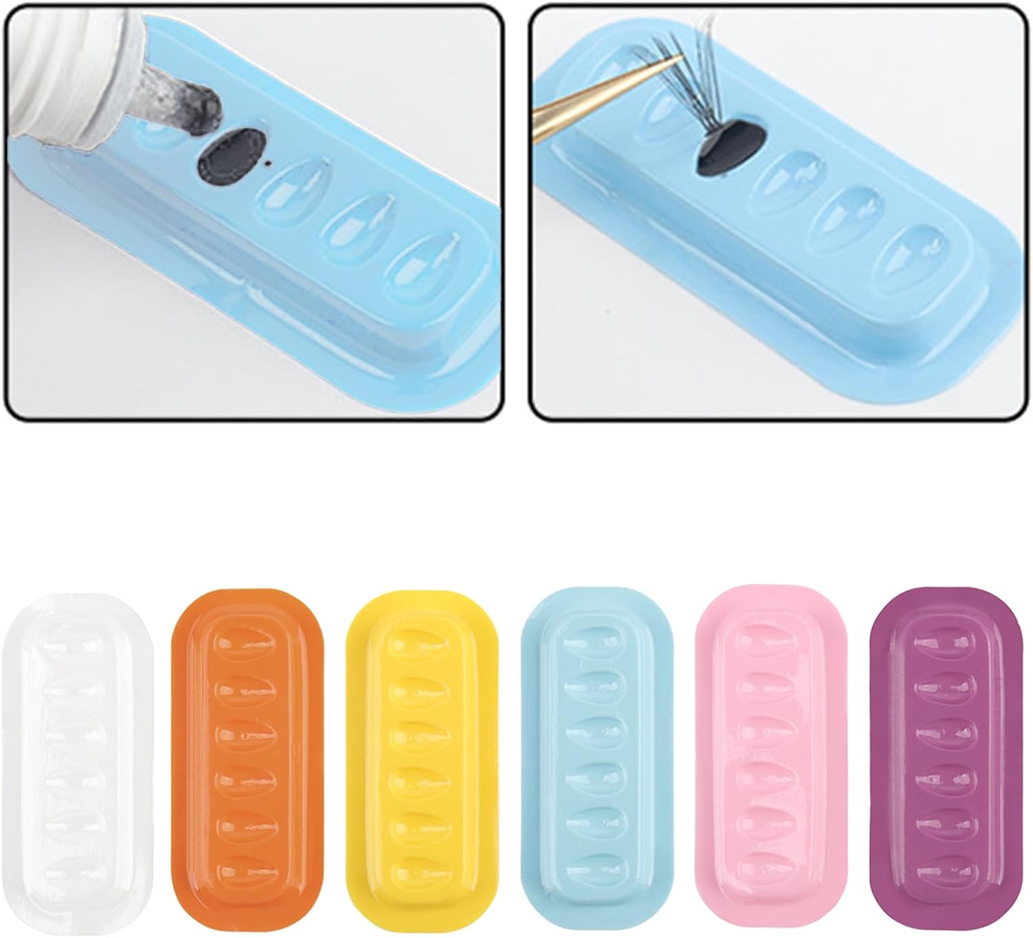 Supports portables en silicone pour colles à cils : le choix parfait pour professionnels et techniciens de cils – Image 8