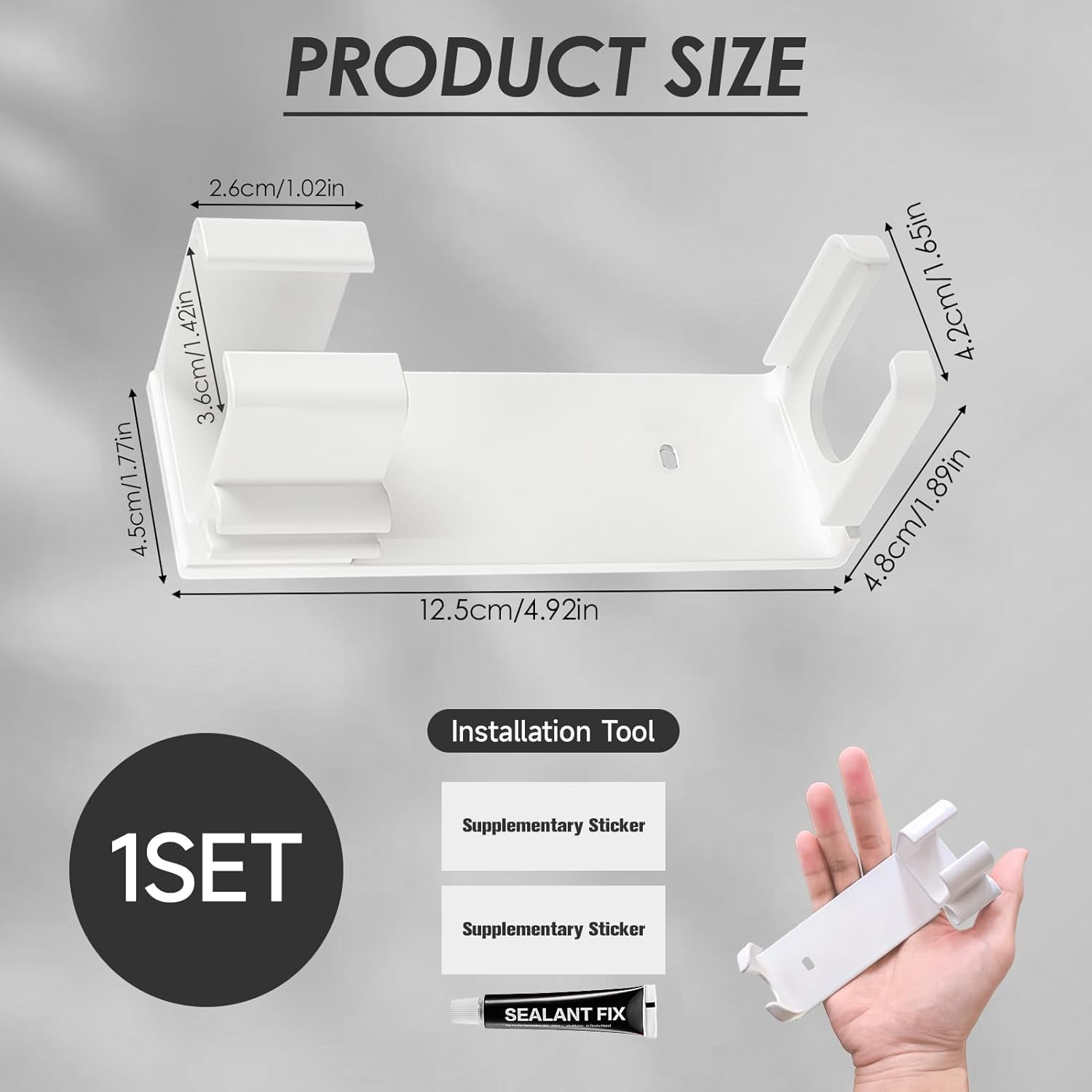 Support Mural en Aluminium : Rangement Pratique et Élégant – Image 2