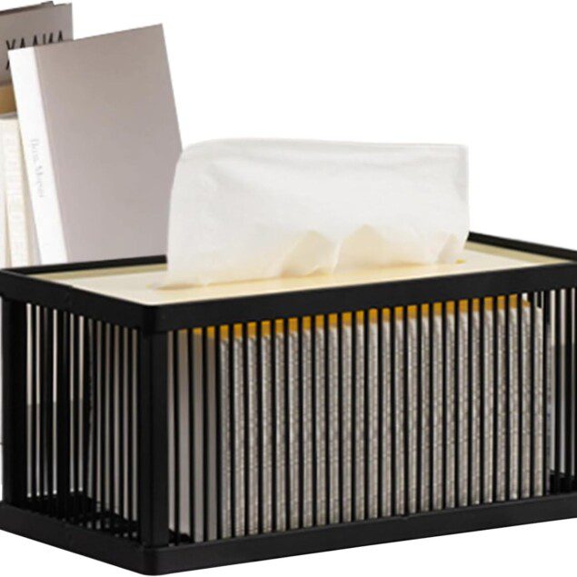 Boîte à mouchoirs en fer et acrylique : élégance moderne pour bureau et maison
