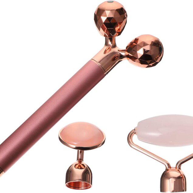 Ensemble de roller de jade électrique : pour un massage facial anti-âge et des résultats éclatants