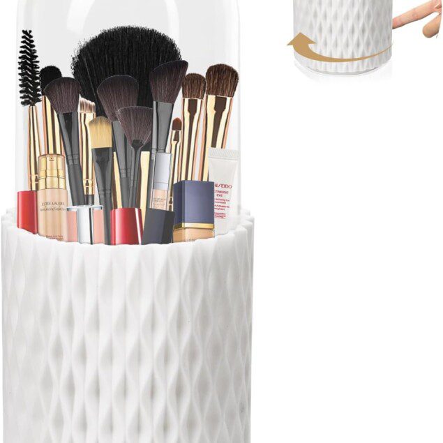 Organisateur de maquillage 360° : rangement élégant pour les passionnées de beauté
