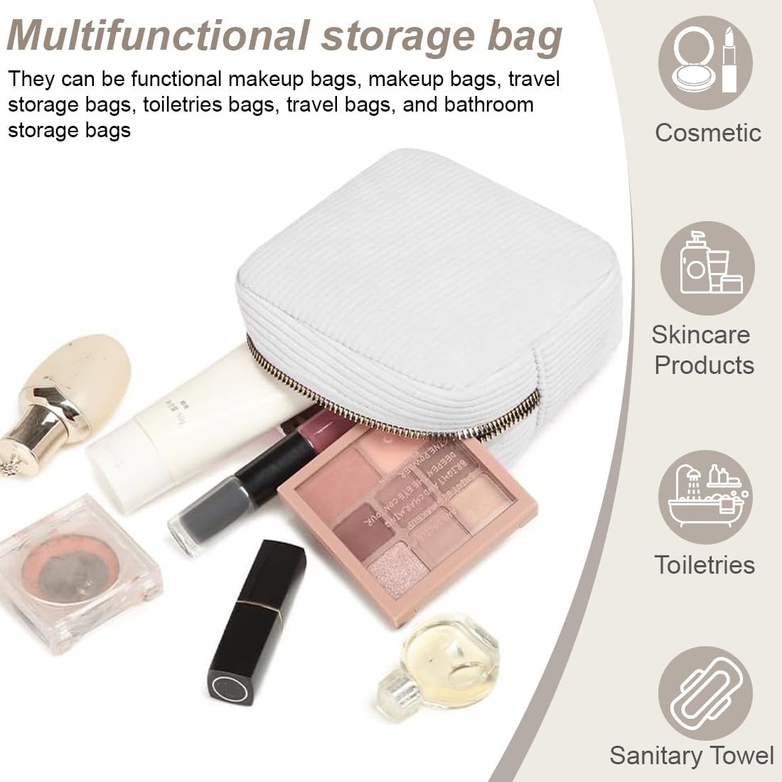 Petite pochette élégante : la trousse de toilette parfaite pour les femmes en voyage – Image 3