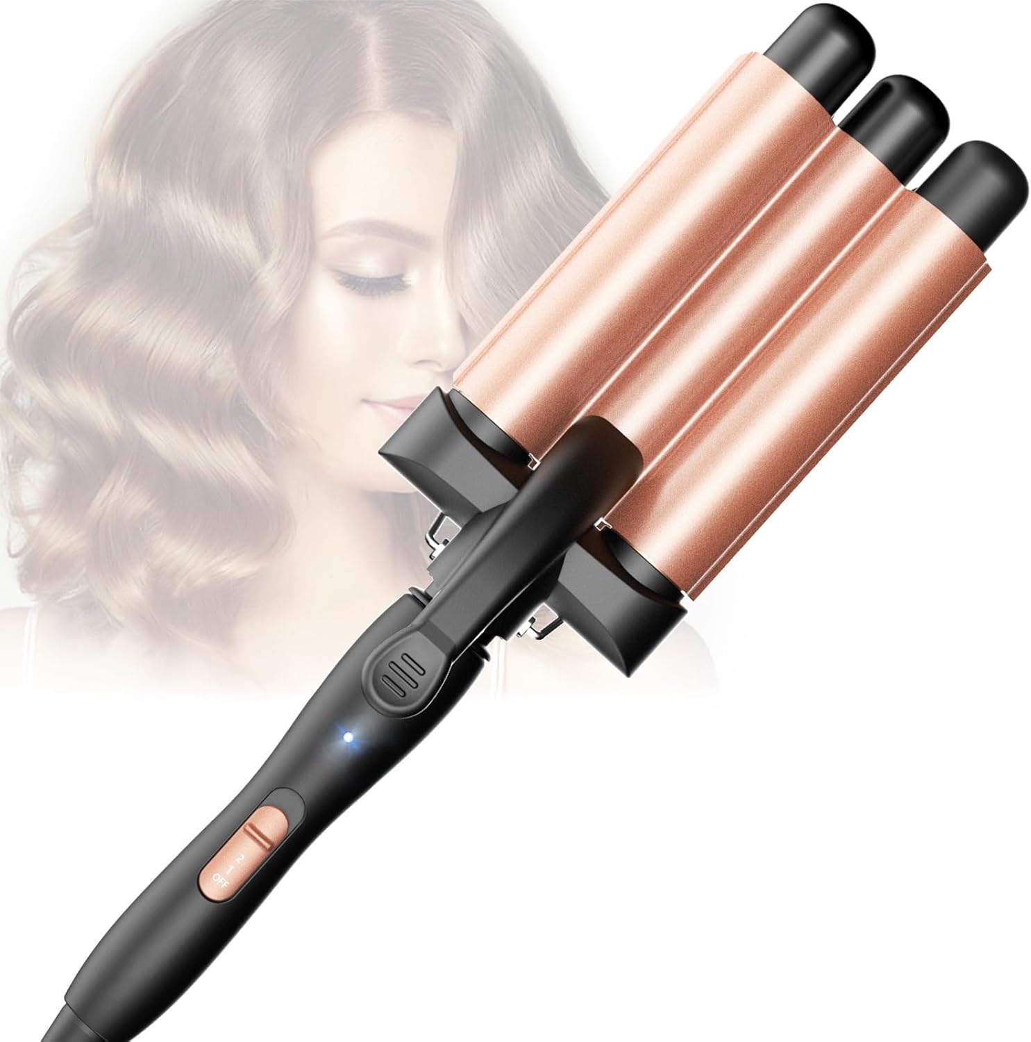 Fer à friser 3 barils Beach Waves : l’allié parfait pour des ondulations glamour sur cheveux longs et courts