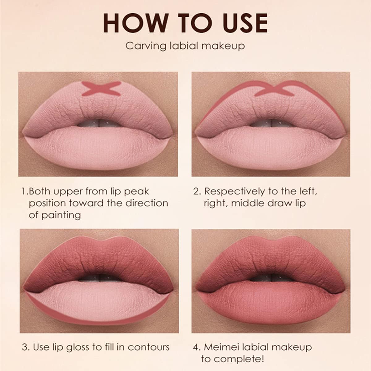 Rouges à lèvres mats veloutés : ensemble de maquillage 12 pièces pour sublimer votre sourire et garantir une tenue longue durée – Image 5