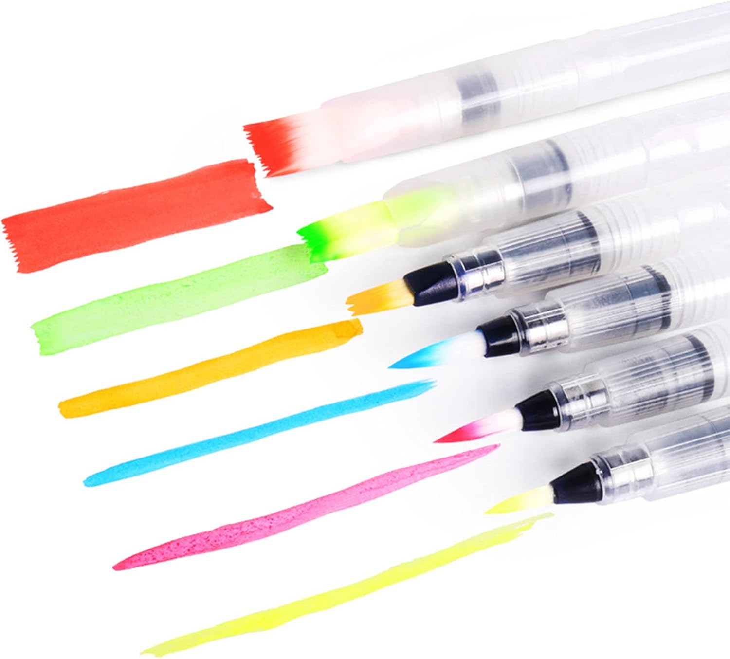 Pinceaux à eau professionnels : set de 6 pièces pour artistes et amateurs de calligraphie Découvrez notre ensemble de pinceaux à eau remplissables, idéal pour le mélange des couleurs et la création de magnifiques œuvres d'art. Parfait pour les artistes en herbe et les passionnés de calligraphie, ce set vous offre la précision et la fluidité nécessaires pour donner vie à vos idées créatives. – Image 6