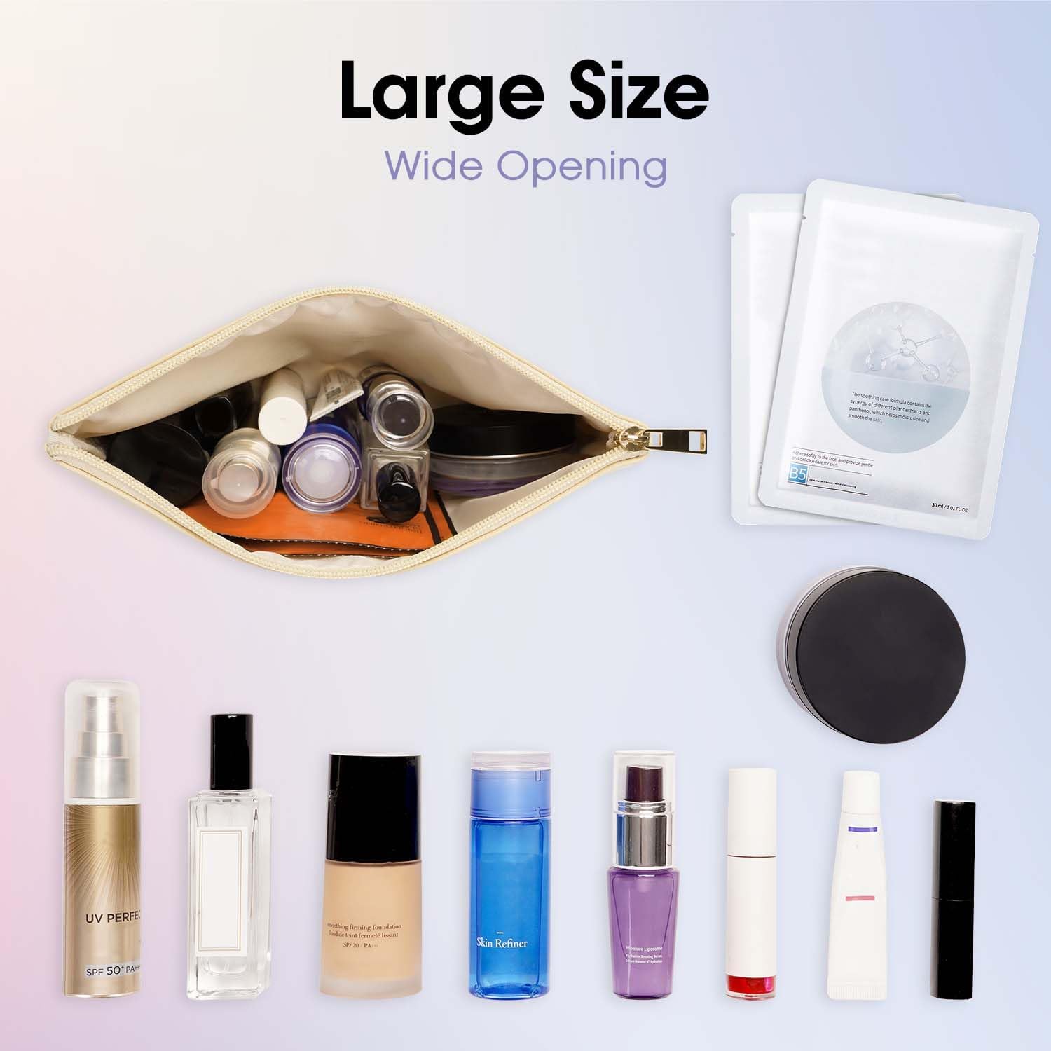 Petit pochette et trousse de maquillage : élégance et praticité pour les voyages en toute sérénité – Image 4