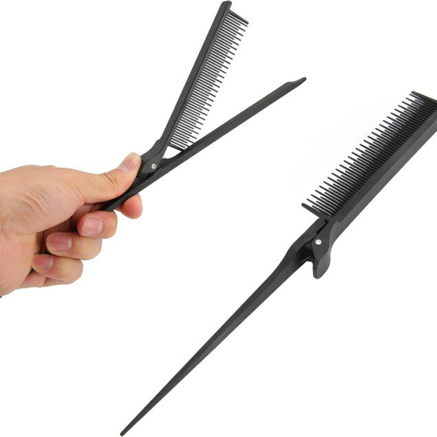 Peigne à cheveux professionnel : l'outil essentiel pour les coiffeurs et les passionnés de beauté   Optimisez votre coiffure avec notre peigne à pince à queue de rat pour démêler et lisser vos cheveux négligés en un clin d'œil
