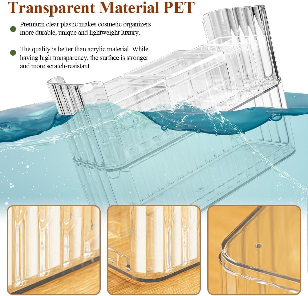 Boîte de rangement transparente pour maquillage : l'organisateur idéal pour les passionnés de beauté – Image 3