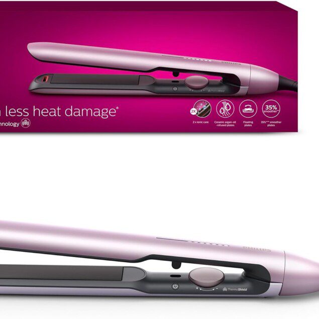 Lisseur en céramique Philips série 5000 : un style parfait pour les cheveux fragiles