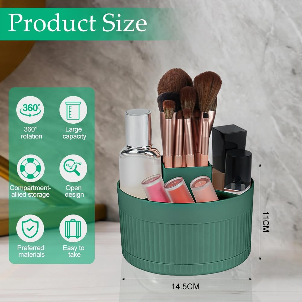 Rangement pinceaux maquillage 360° : l’organisateur cosmétique multifonctionnel pour un espace beauté élégant et pratique – Image 2
