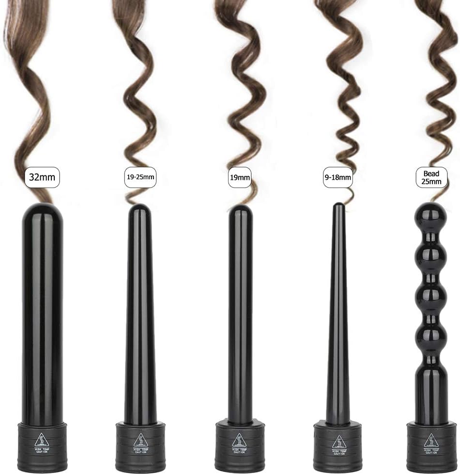 Culwad Fer à boucler 5 en 1 : kit de bigoudis multifonction pour des coiffures variées et élégantes – Image 3
