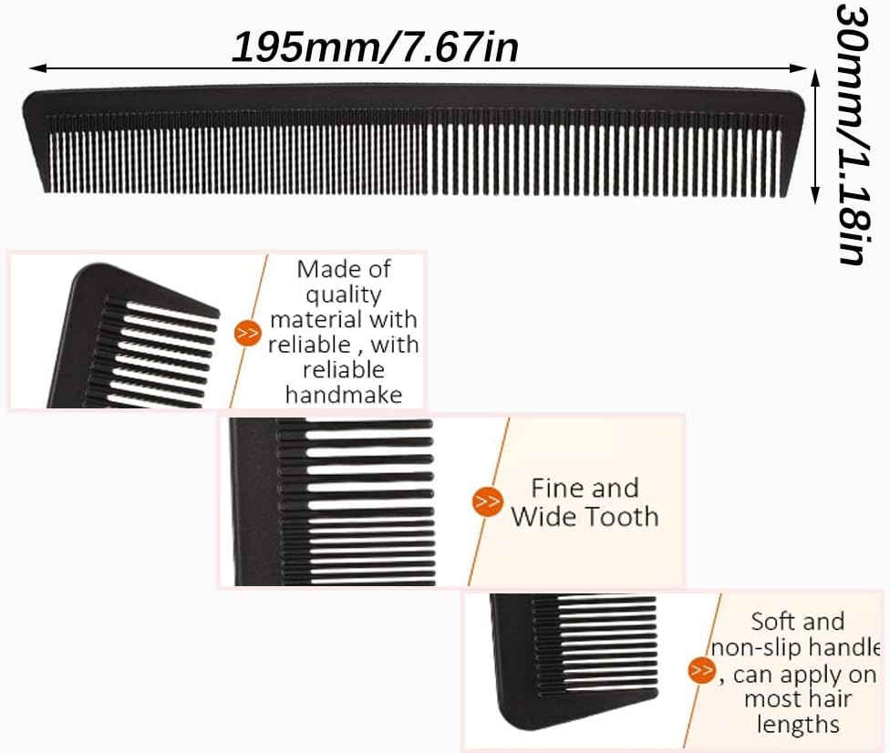 Peigne en carbone antistatique : l'outil idéal pour une coiffure impeccable à la maison – Image 2