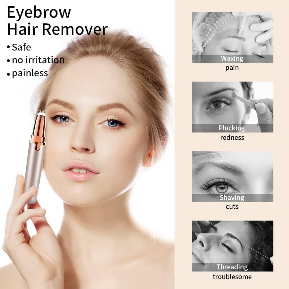 Rasoir sourcil femme électrique : le mini rasoir rechargeable pour un visage impeccablement épilé sans risque de coupure – Image 2