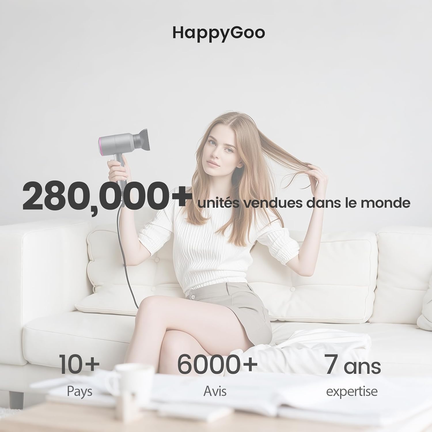 Sèche-cheveux professionnel ionique : séchage rapide et protection thermique pour famille et salon de coiffure – Image 6