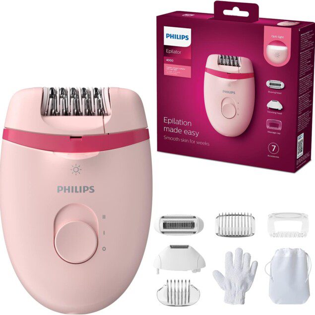 Épilateur filaire Philips Satinelle BRE285/00 : l'allié beauté pour une peau douce et soyeuse