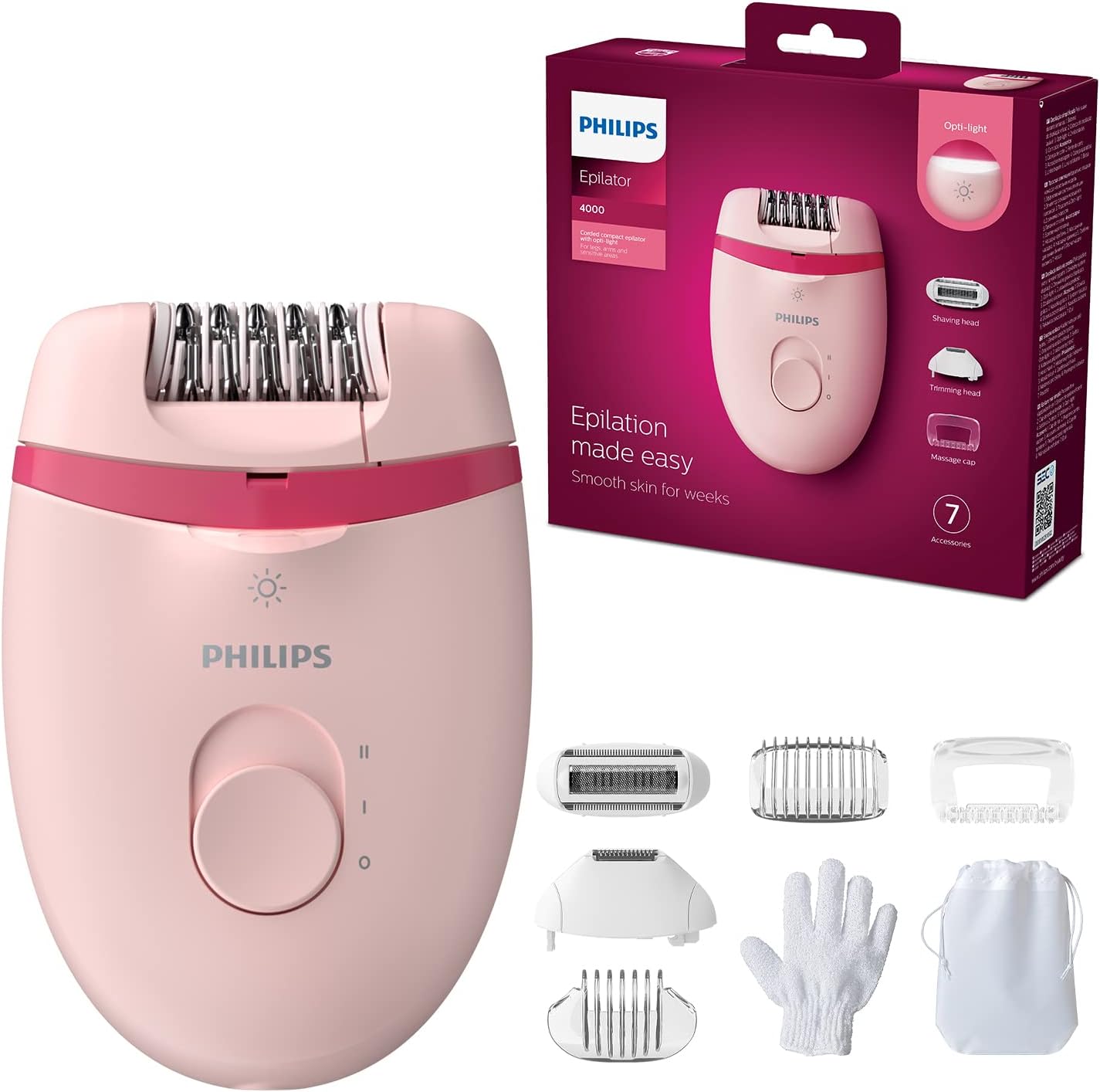 Épilateur filaire Philips Satinelle BRE285/00 : l'allié beauté pour une peau douce et soyeuse
