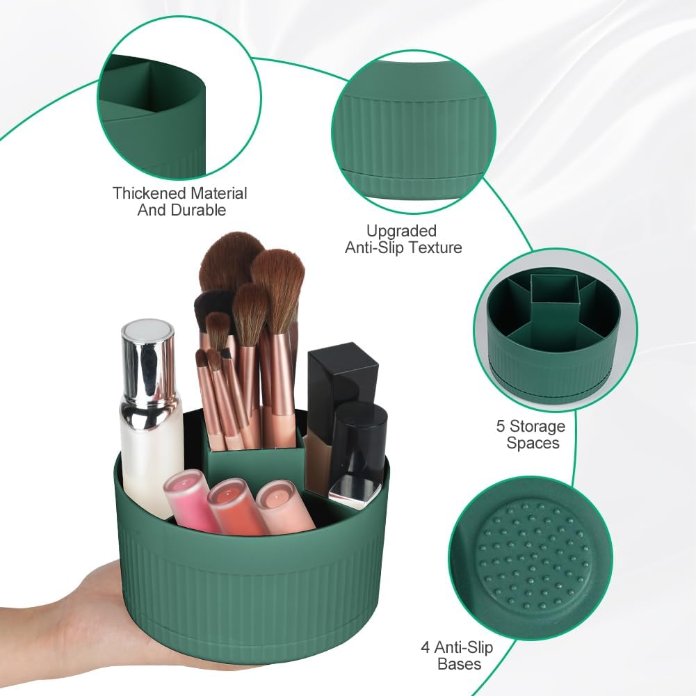 Rangement pinceaux maquillage 360° : l’organisateur cosmétique multifonctionnel pour un espace beauté élégant et pratique – Image 3