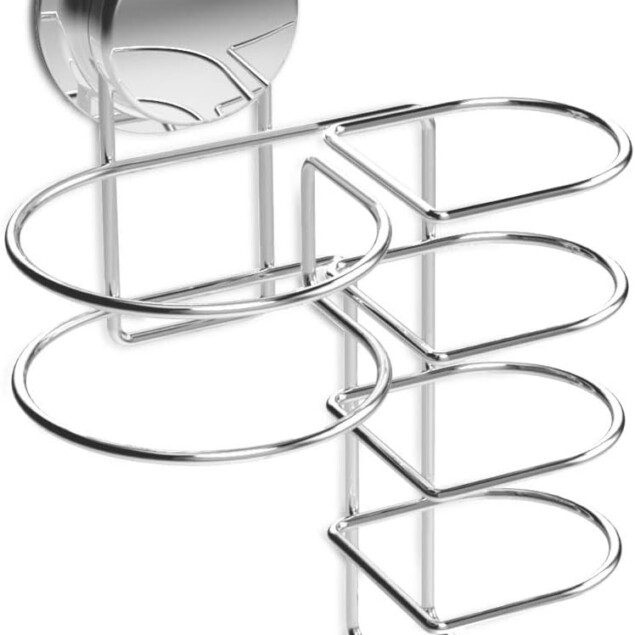 Porte sèche-cheveux et lisseur mural : le rangement idéal pour votre salle de bain