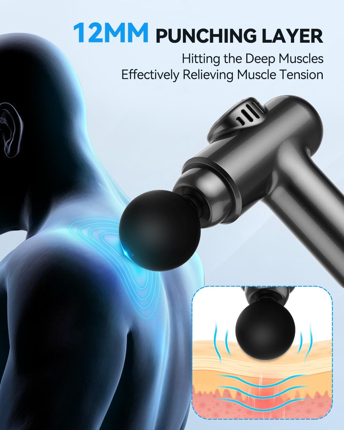 Pistolet de massage professionnel : soulagement des douleurs musculaires pour sportifs et amateurs de bien-être – Image 5