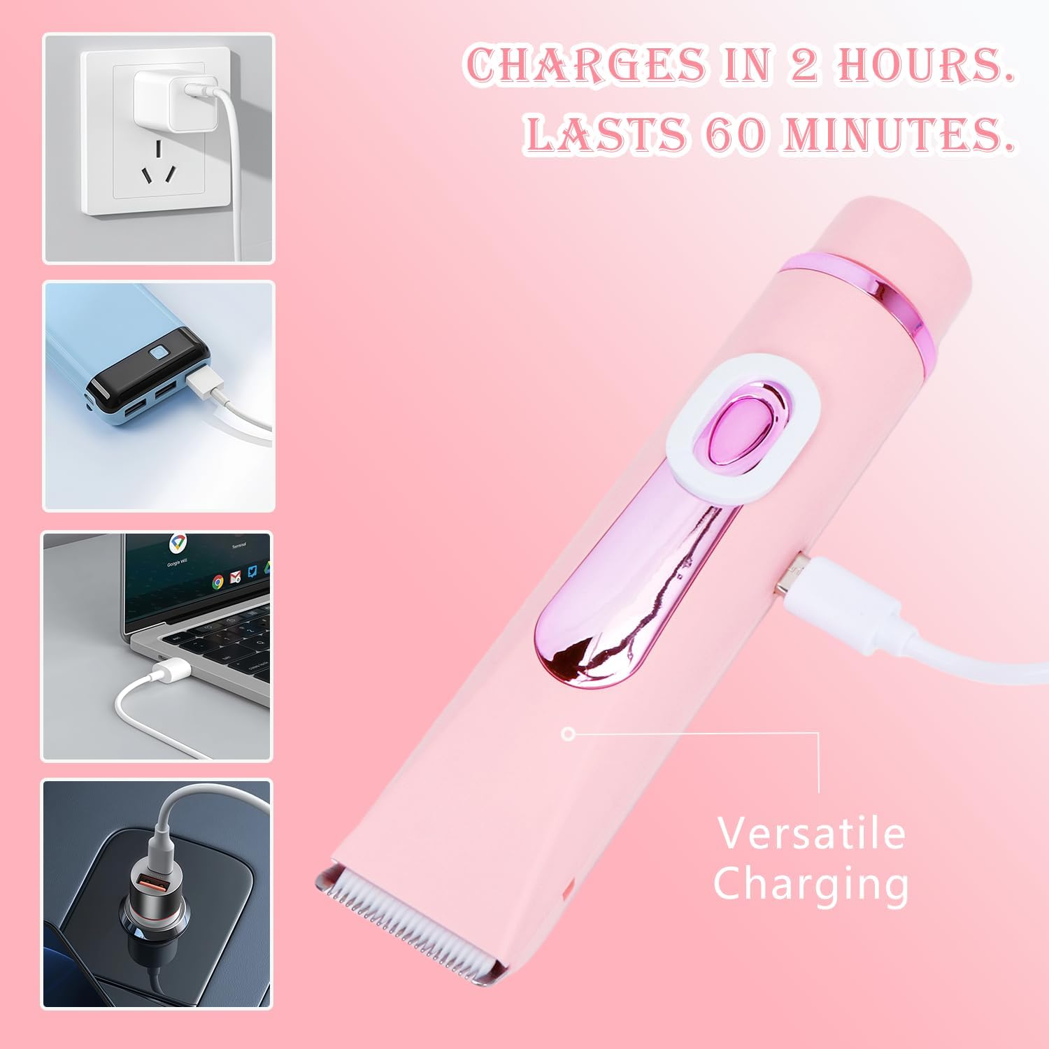 Rasoir Électrique Wishstar 2 en 1 pour Femmes - Douceur et Précision – Image 4