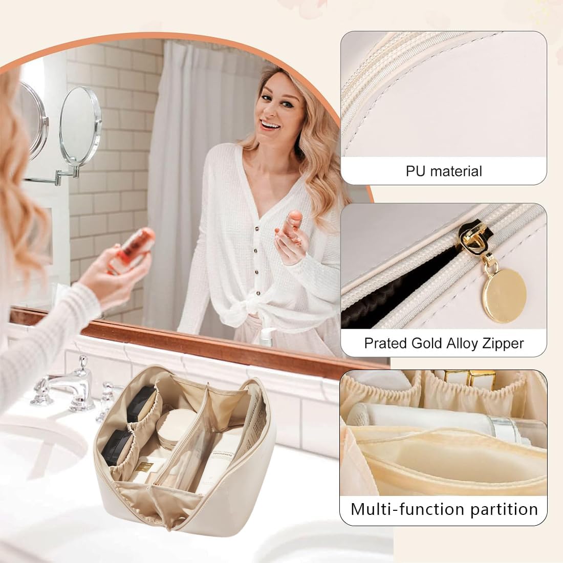 Trousse à maquillage voyage : une solution élégante et imperméable pour femmes et hommes – Image 3