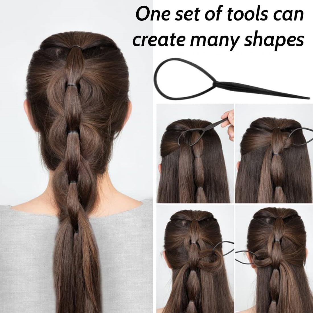 Outils Tressage: Styles Variés pour Débutantes et Enfants – Image 3
