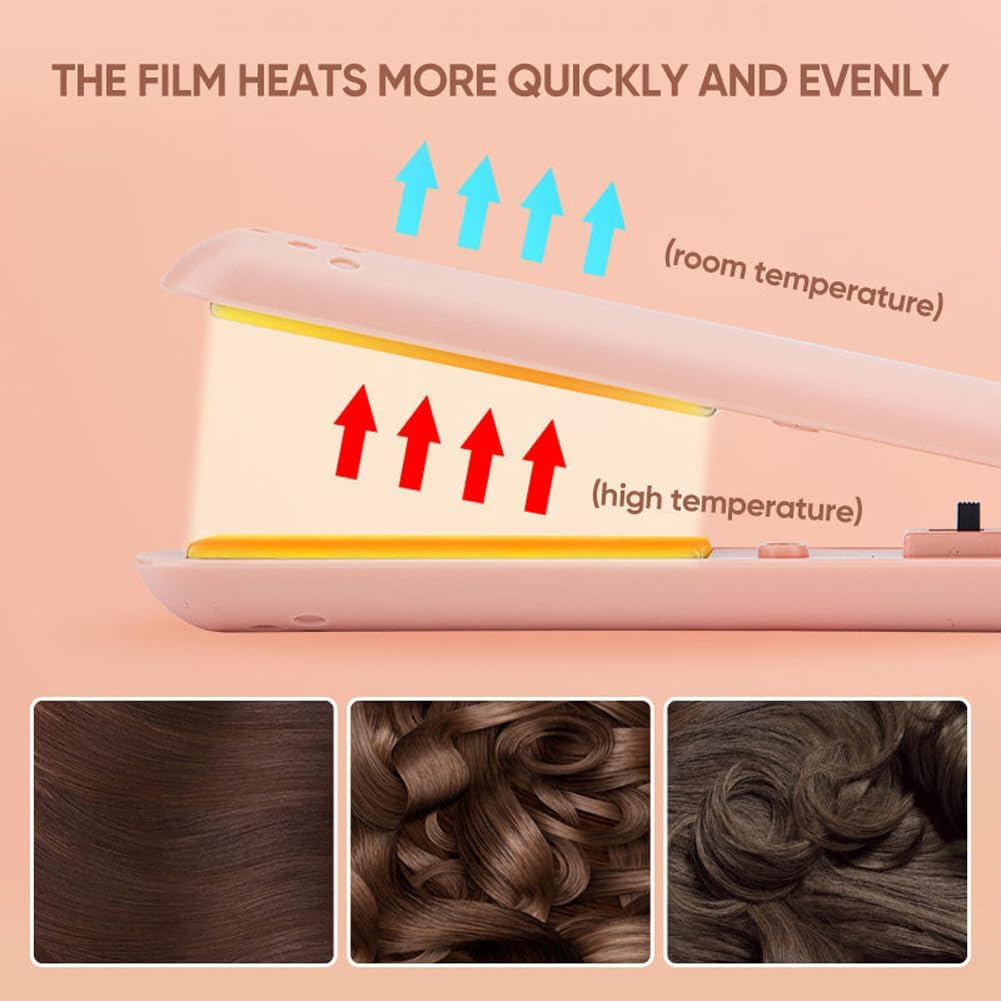 Curlers et lisseurs : le mini fer rechargeable 2 en 1 pour cheveux courts et tous types de cheveux – Image 2