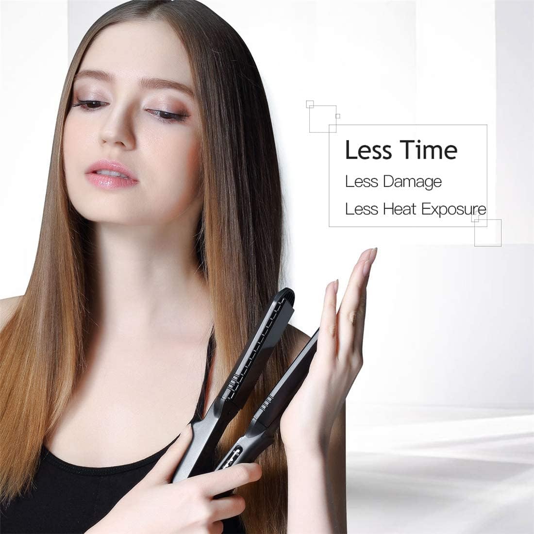 Lisseur cheveux 4 en 1 : l'outil polyvalent pour un coiffage élégant et sans brûlures – Image 4