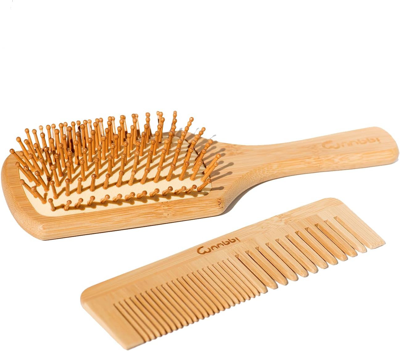 Brosse démêlante en bambou pour cheveux : massage du cuir chevelu et confort optimal