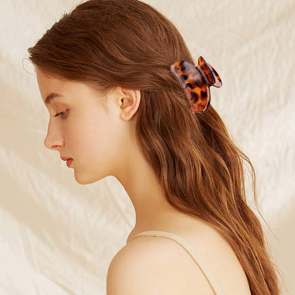 Pince à griffes cheveux : lot de 3 pinces léopard en acrylique pour femmes et filles, élégance et maintien optimal – Image 6