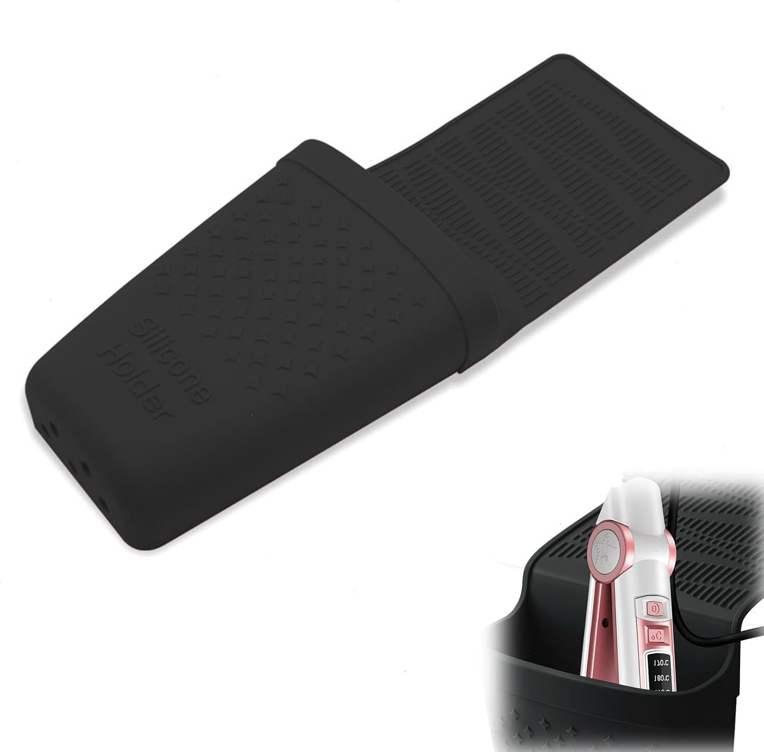Support en silicone pour fer à lisser : l'organiseur de poche idéal pour les passionnés de coiffure
