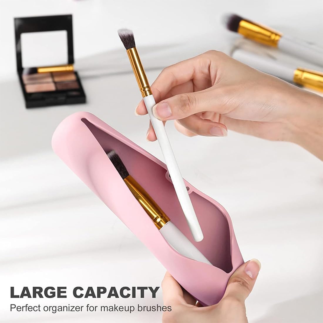 Grand porte-pinceaux de maquillage de voyage : l'accessoire tendance et pratique pour les passionnées de beauté – Image 6