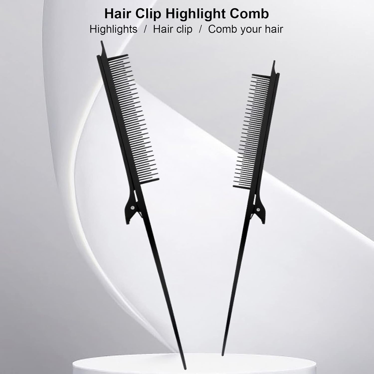 Peigne à cheveux professionnel : l'outil essentiel pour les coiffeurs et les passionnés de beauté Optimisez votre coiffure avec notre peigne à pince à queue de rat pour démêler et lisser vos cheveux négligés en un clin d'œil – Image 2