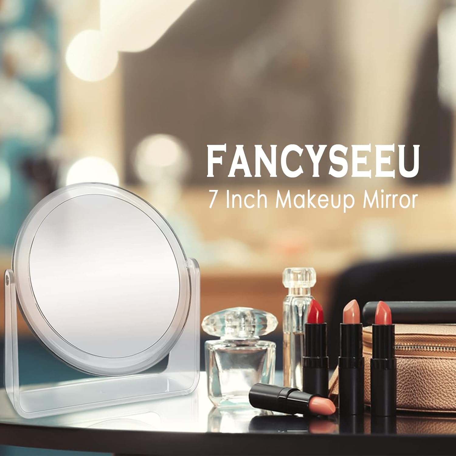 Miroir de maquillage grossissant double face : l’accessoire idéal pour les passionnées de beauté – Image 7