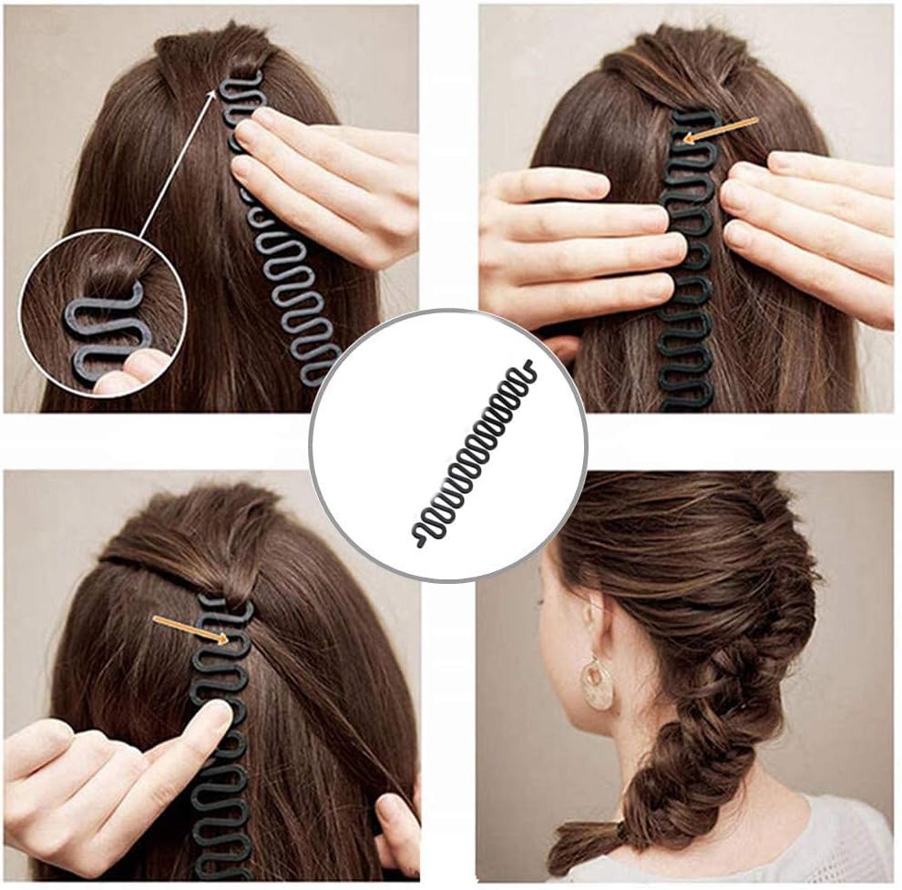 Kit de coiffure DIY : ensemble de 6 accessoires pour femmes et filles, idéal pour créer des tresses élégantes et fleuries – Image 5