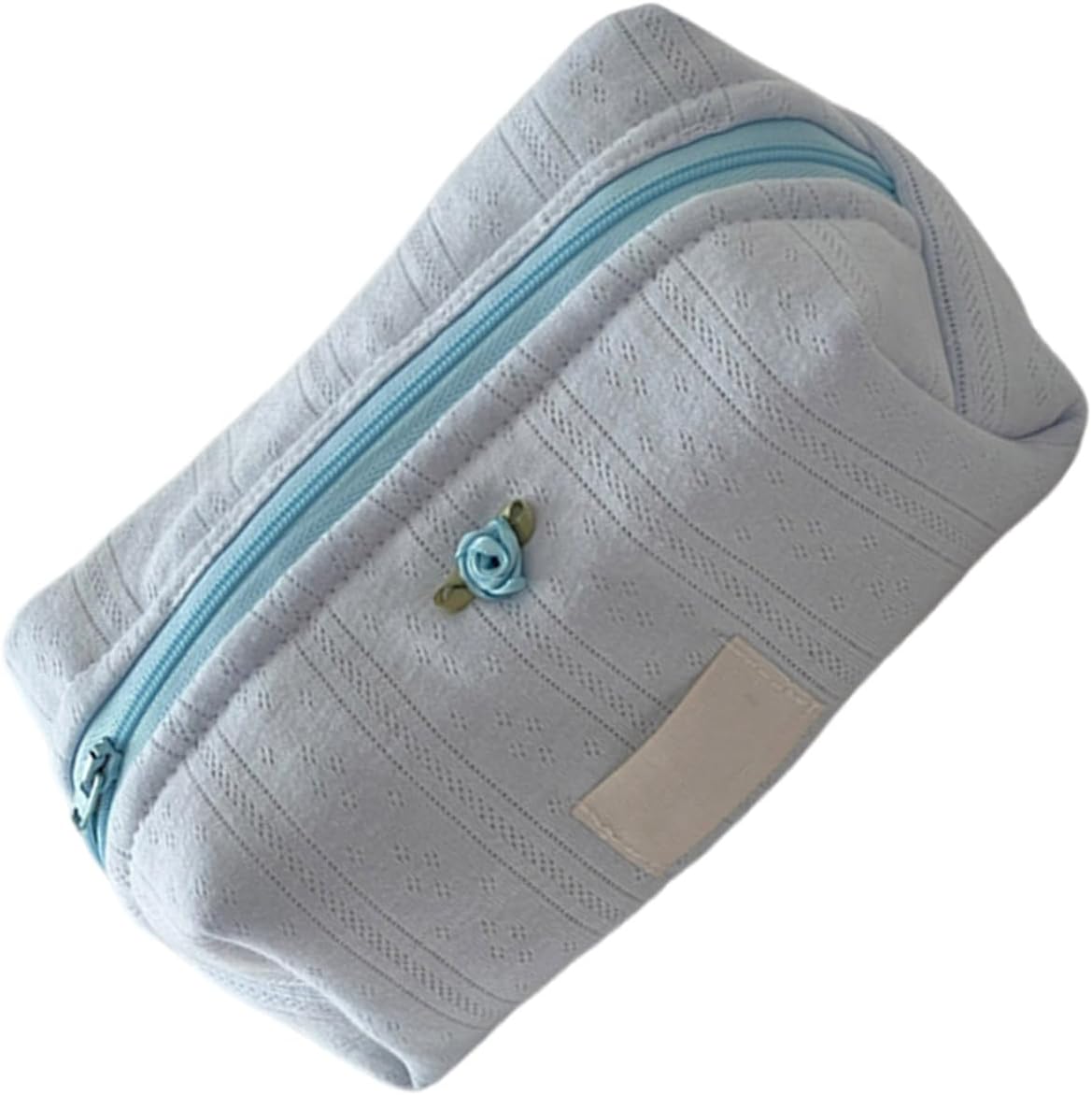 Trousse de maquillage en coton à motif floral : l'accessoire tendance pour femmes en voyage