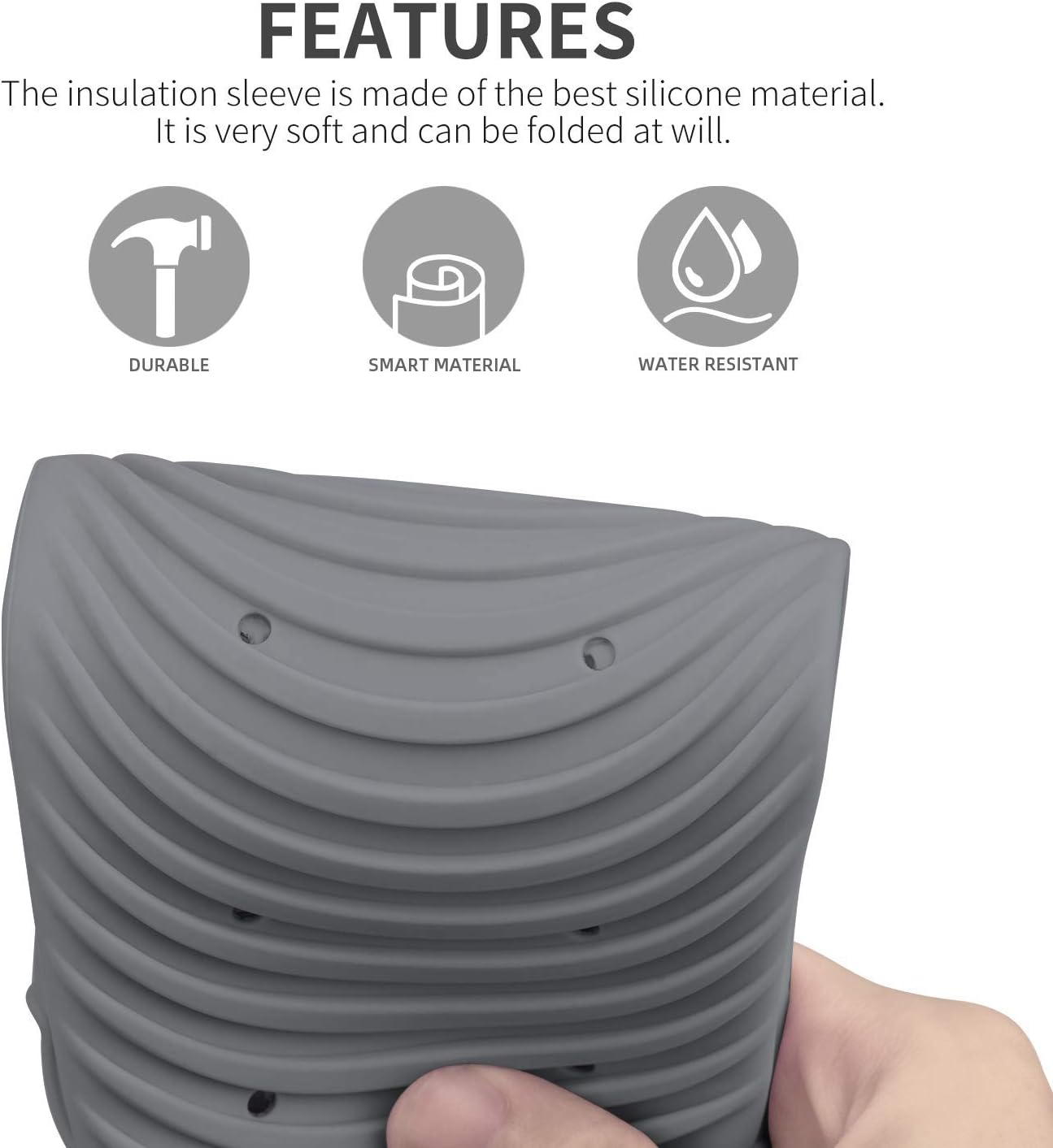 Sac à lisser gris : support de tapis résistant à la chaleur pour coiffeurs professionnels – Image 5