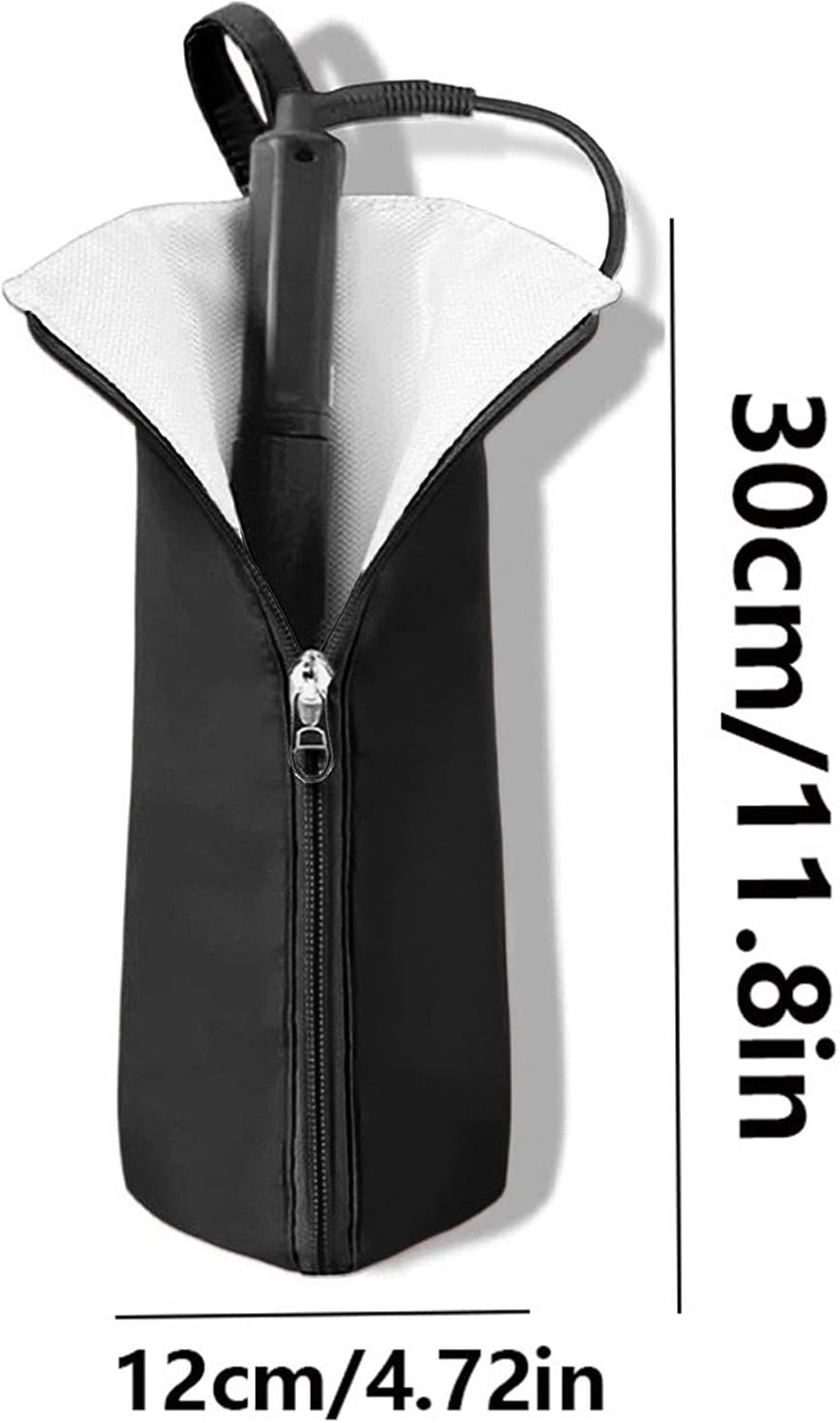 Sac de rangement résistant à la chaleur : idéal pour les coiffeurs en déplacement Transportez votre fer à lisser et fer à friser en toute sécurité grâce à ce sac étanche et pratique – Image 5