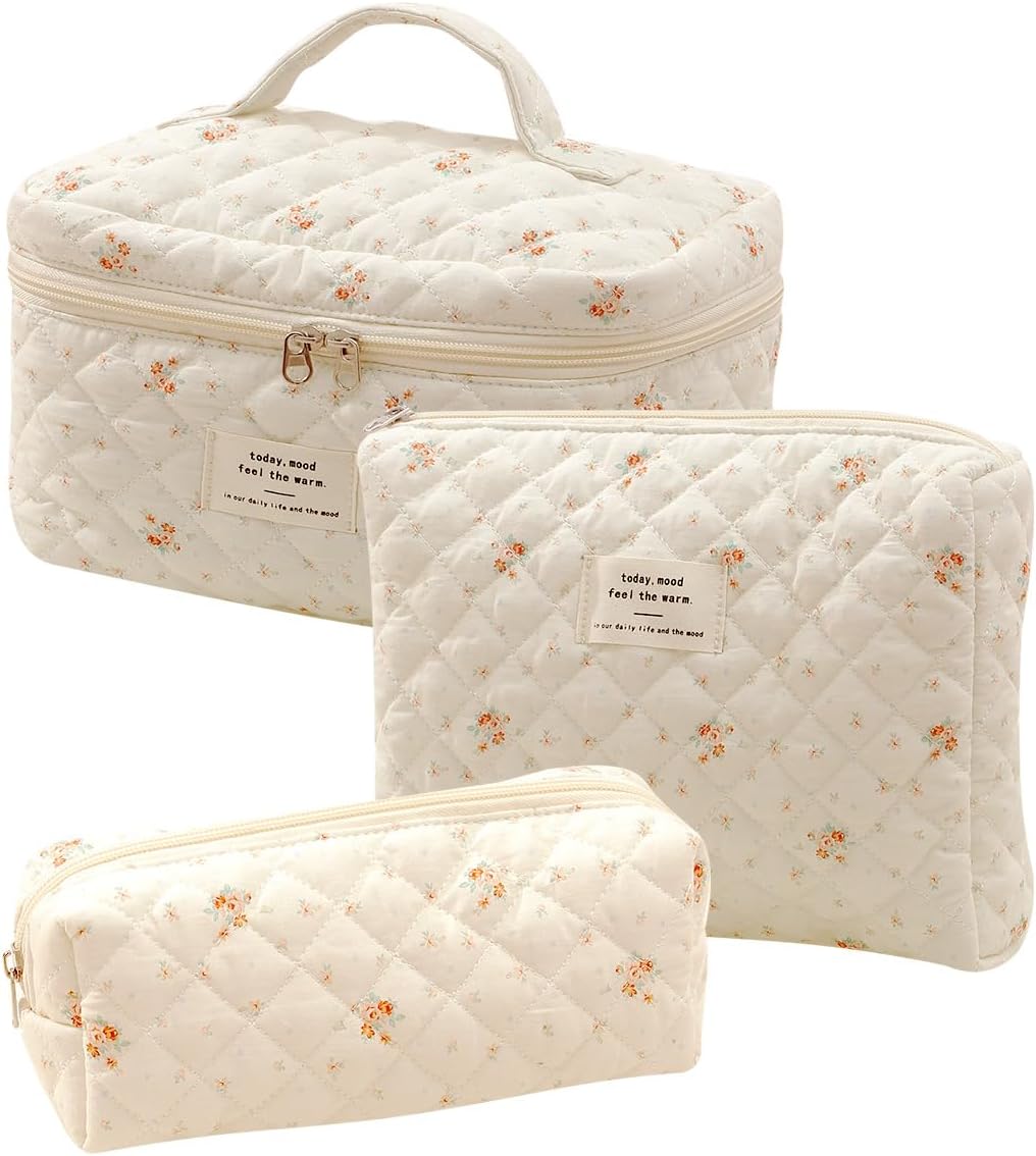 Trousse de Toilette Fleurie : Élégance et Grande Capacité – Image 7