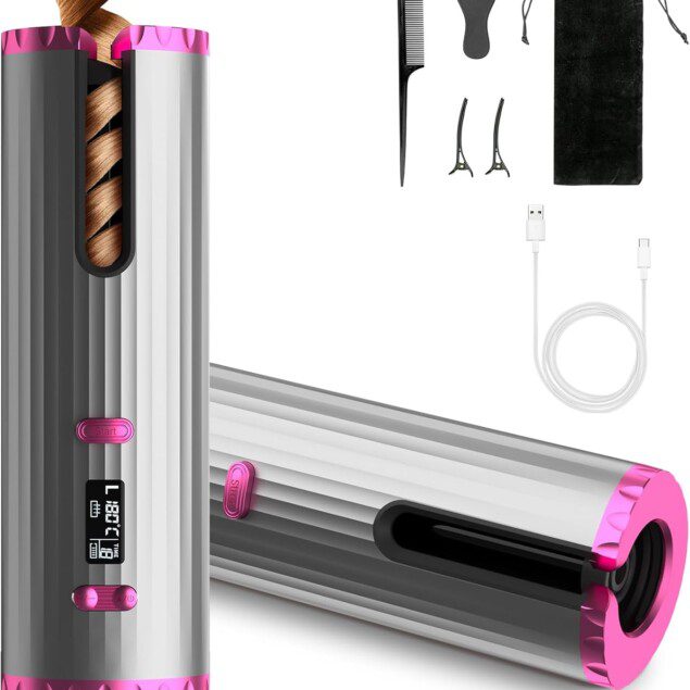 Fer à friser automatique : le compagnon idéal pour des boucles parfaites sans fil 6 températures et 10 minuteries pour un coiffage sur mesure et rapide