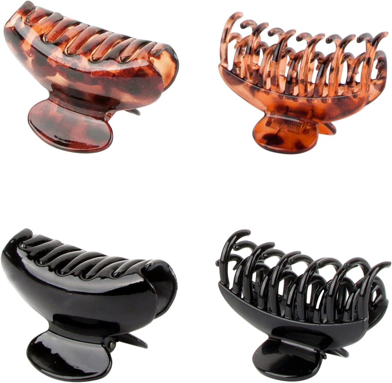 Pinces à cheveux en métal : 4PCS de clips antidérapants pour femmes et filles, l'élégance au quotidien