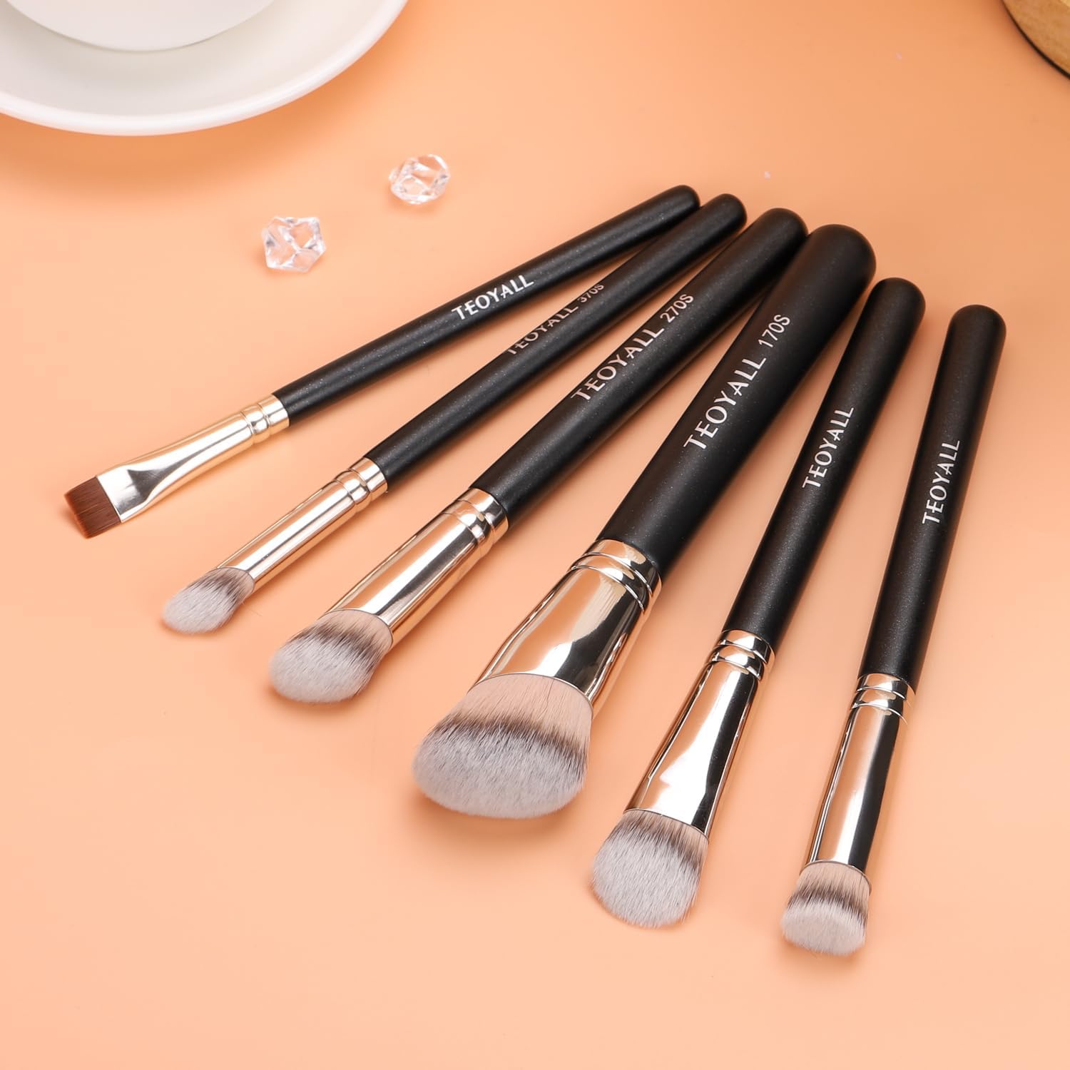 Pinceau biseauté pour fond de teint : l'outil idéal pour un teint parfait et naturel Pinceau kabuki synthétique pour les passionnés de maquillage, idéal pour le mélange et le polissage de vos cosmétiques liquides, crèmes et poudres – Image 7