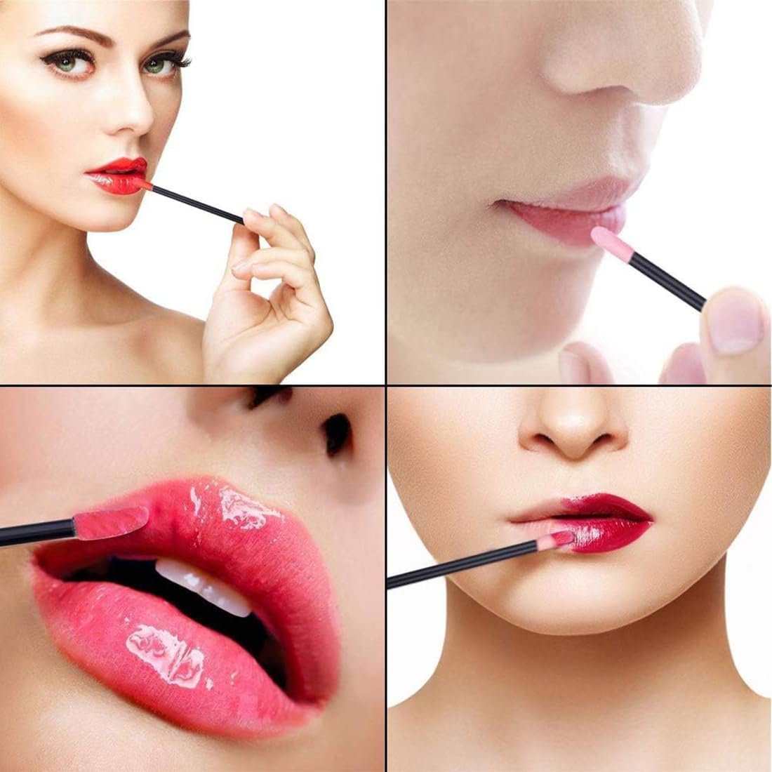 Pinceaux à lèvres jetables : 100 pièces pour un maquillage impeccable et hygiénique Offrez à votre routine beauté un kit d'outils de maquillage pratiques et élégants – Image 7