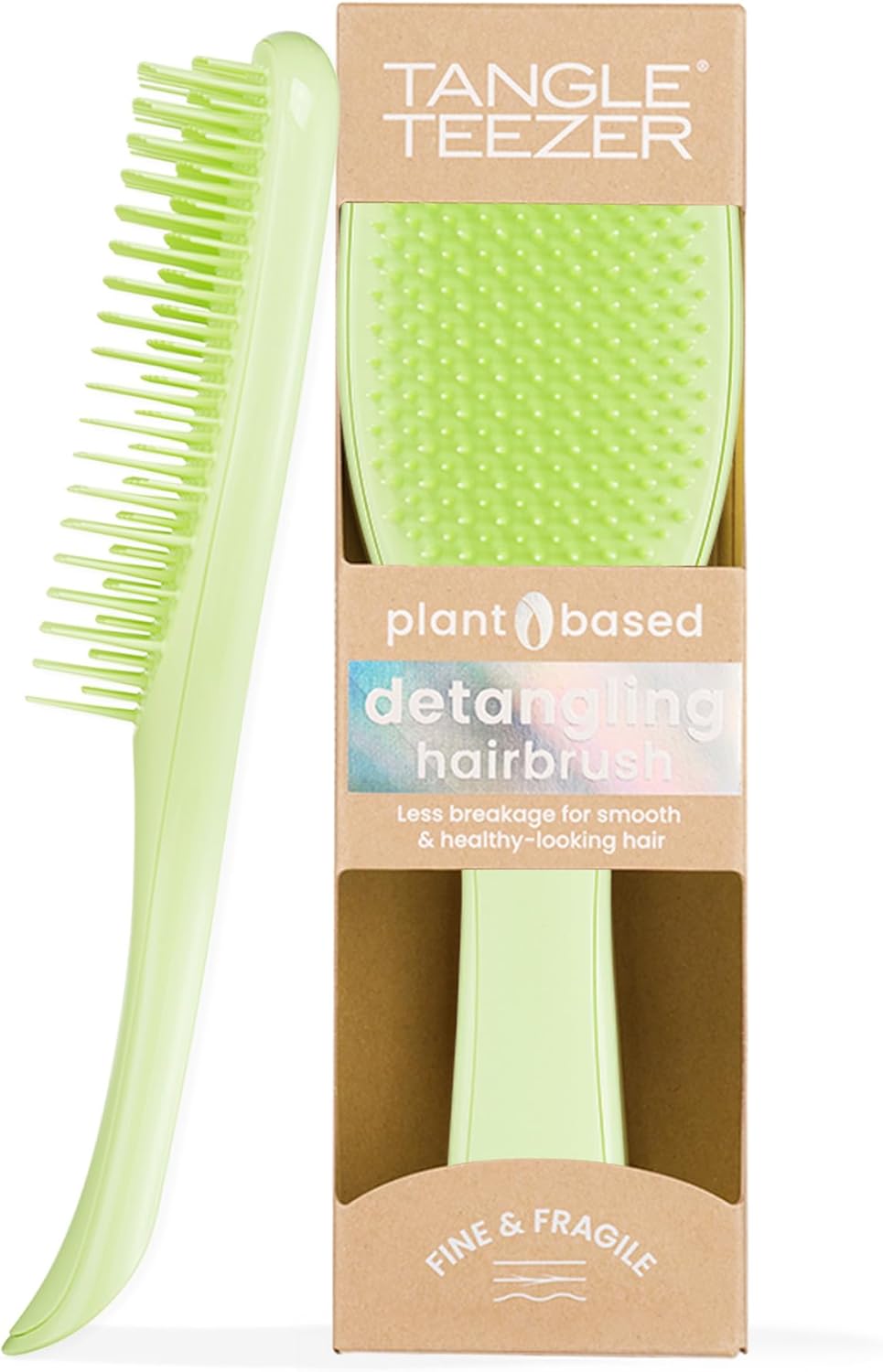 Brosse Démêlante Végétale Douce pour Cheveux Colorés
