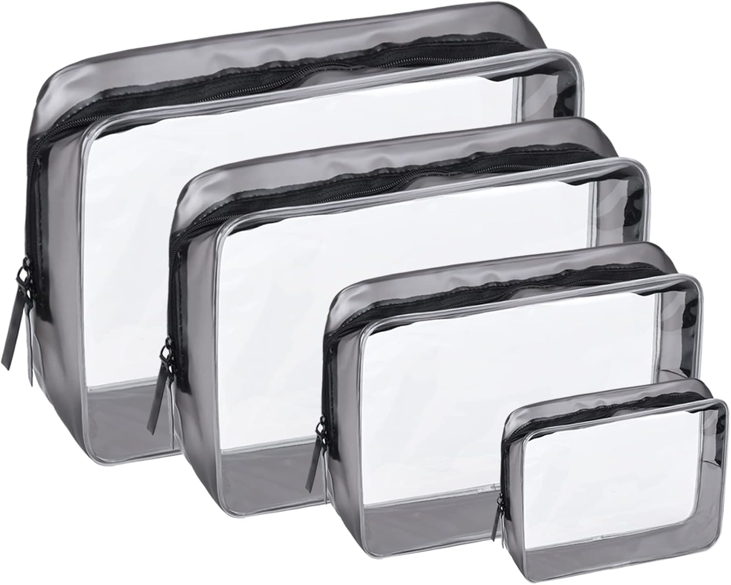 Trousse de toilette transparente : le compagnon idéal pour hommes, femmes et enfants en voyage Pochette étanche pour cosmétiques, pratique et élégante pour un rangement optimisé – Image 9