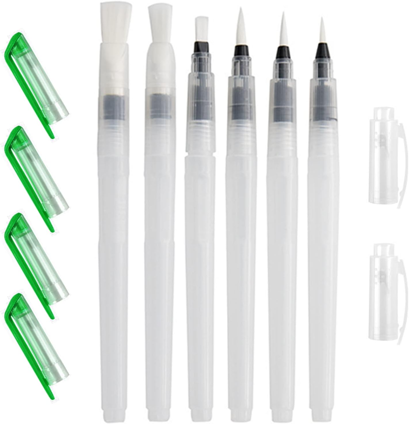 Pinceaux à eau professionnels : set de 6 pièces pour artistes et amateurs de calligraphie Découvrez notre ensemble de pinceaux à eau remplissables, idéal pour le mélange des couleurs et la création de magnifiques œuvres d'art. Parfait pour les artistes en herbe et les passionnés de calligraphie, ce set vous offre la précision et la fluidité nécessaires pour donner vie à vos idées créatives.